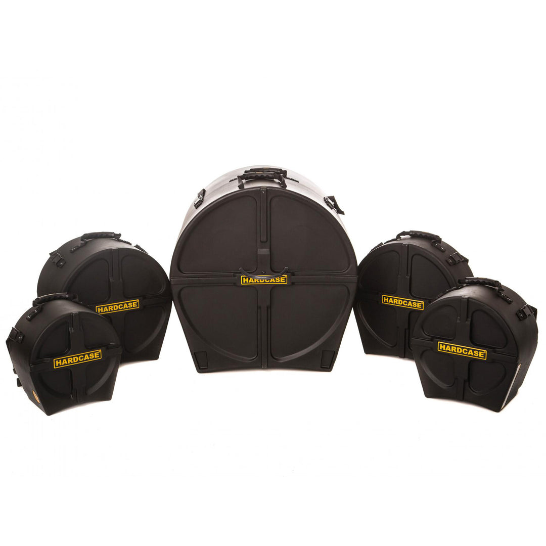 HARDCASE HROCKFUS - Drum Kit Cases for Rock Fusion Set 1 - Includes HN14S, 10T, 12T, 14T, 22B