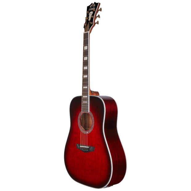 D'Angelico Premier Lexington Acoustic Guitar - Translucent Black Cherry Burst