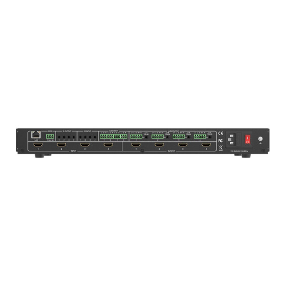 BZBGEAR 4X4 4K 18Gbps UHD HDMI Video Wall Processor & Seamless Matrix ...