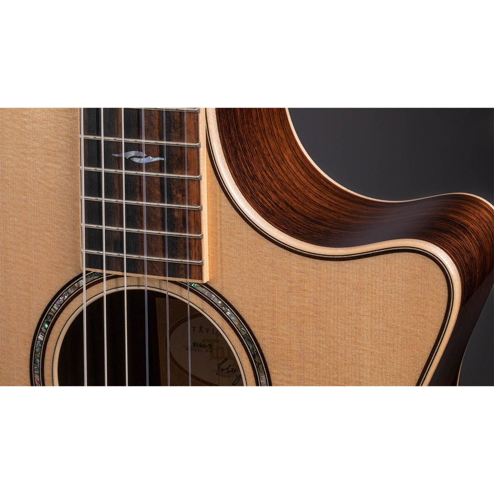 Taylor Guitars 814ce-N, Indian Rosewood Back and Sides, Ebony Fretboard, ES-N ® Electronics, Venetian Cutaway with Taylor Deluxe Hardshell Brown Case