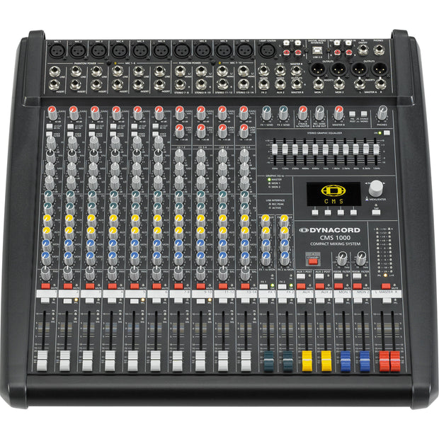 Dynacord CMS1000-3 - 10-Channel Mixer w/ USB Interface