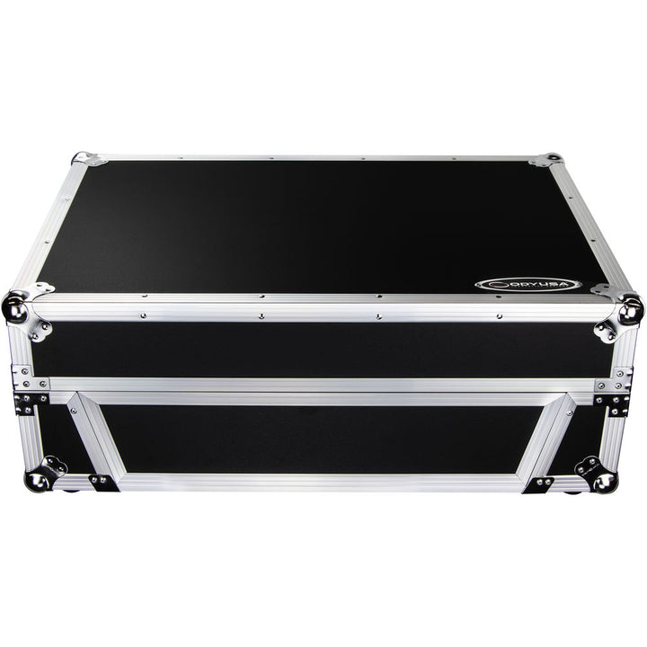 Odyssey FZGSPRIME4W2 Flight Zone Glide Style Case for Denon DJ Prime 4 w/ Laptop Platform and 2U Rack