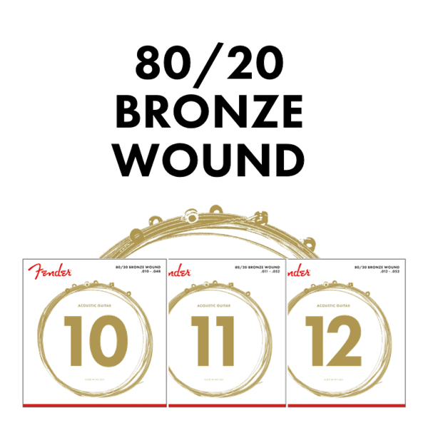 Fender 80/20 Bronze Acoustic Strings