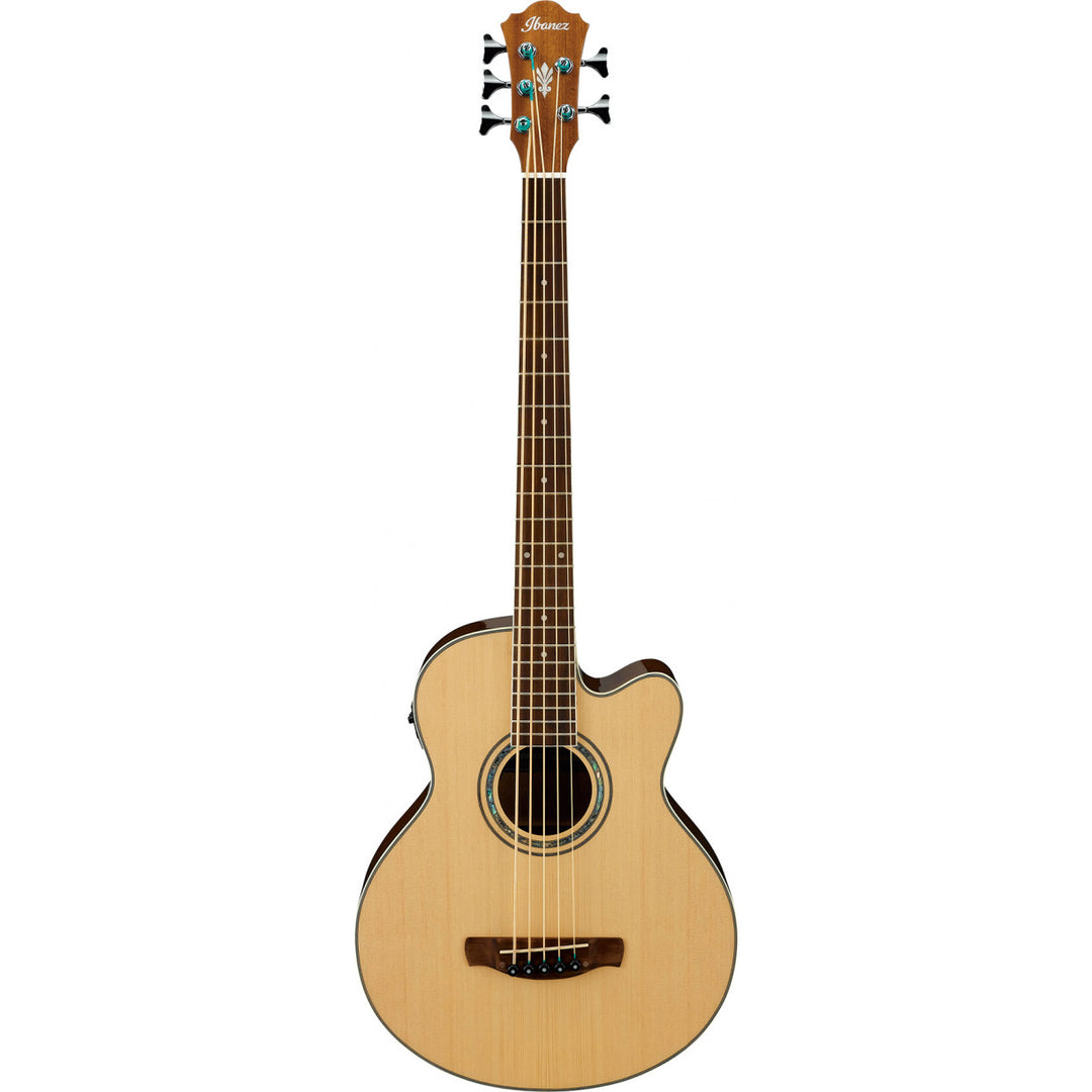 Ibanez AEB105E Acoustic-Electric Bass Guitar 5-String - Natural High Gloss