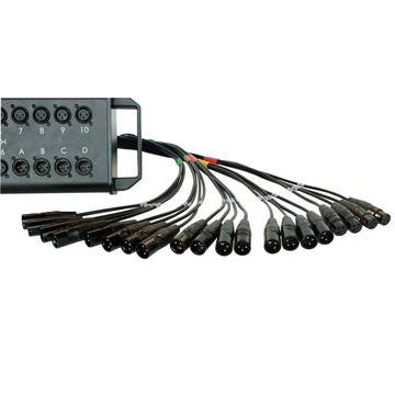 Digiflex HE8-4X-25 - 25 Foot 8/4 Channel Snake with XLR Returns