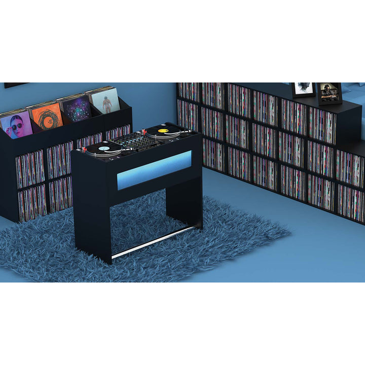 Glorious Gig Bar Stylish Modern DJ Furniture Table - Black
