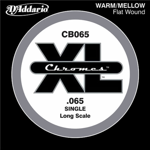 D'Addario CB065 - SINGLE  BASS CHROMES 065 LONG