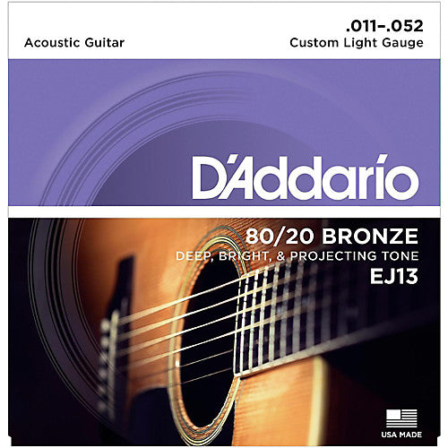 D'Addario EJ13 - SET ACOUS 80/20 BRZ CST LITE