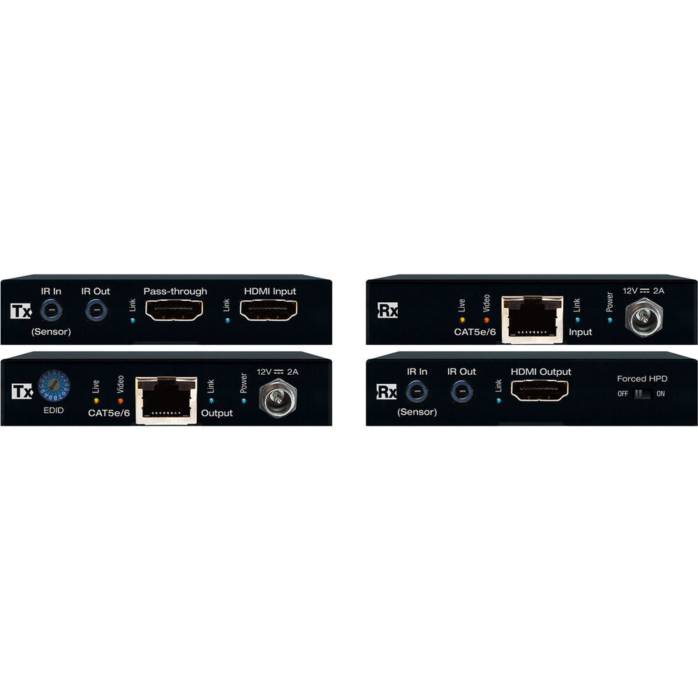 Key Digital KD-EX18G 4K/18G HDR HDMI Over Single CAT5e/6 Cable Extender Kit - 115’