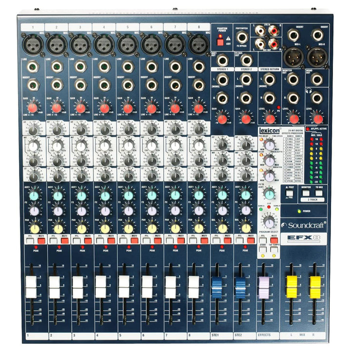 Soundcraft EFX-8 Live Sound 8-Channel Mixer w/ Effects (RENTAL)