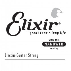 Elixir Electric Guitar Strings NanoWeb Coated .026