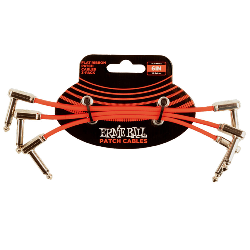Ernie Ball Flat Ribbon Cable Red (3-PACK)