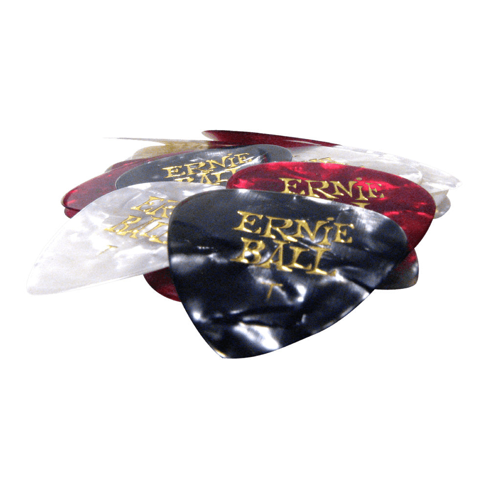 Ernie Ball Guitar Picks Pearloid (Bag of 24) - Assorted Thin