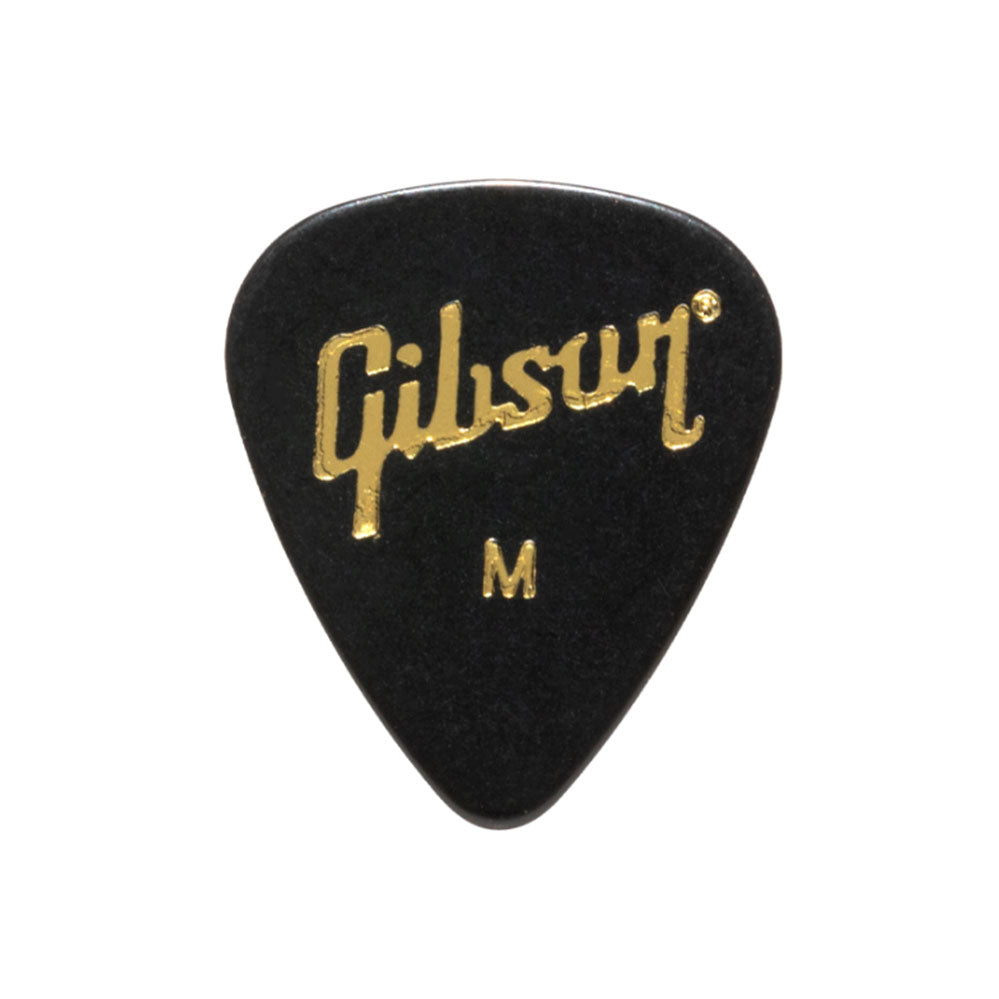 Gibson GG-74M Standard Pick MEDIUM - Black/Gold Logo