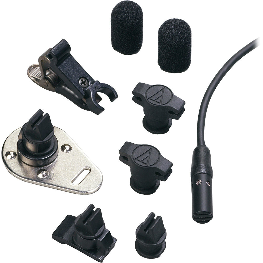 Audio-Technica AT898 Subminiature Cardioid Condenser Lavalier Microphone - UniPak Connector