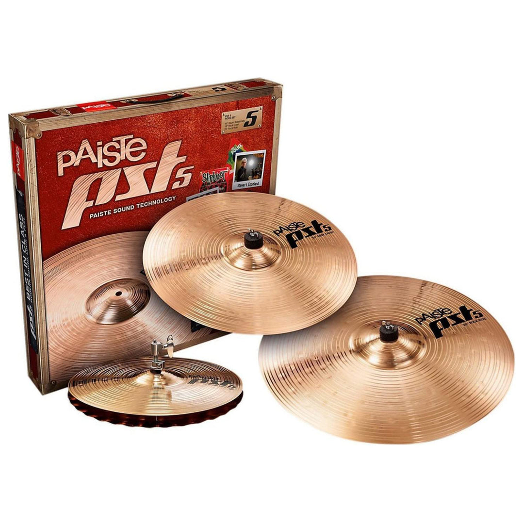 Paiste PST 5 Rock Cymbal Set - 14” / 16” / 20”
