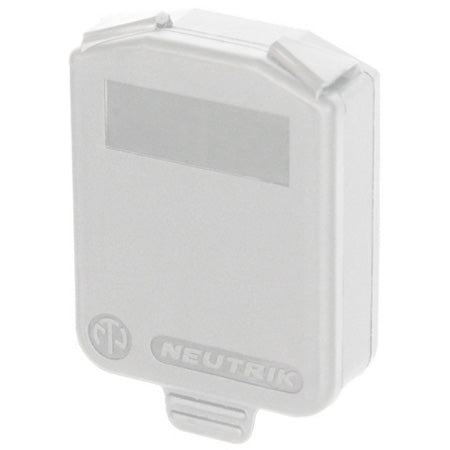 Neutrik SCDX-9 - White Hinged Cover (10 Pack) for D Size Connectors
