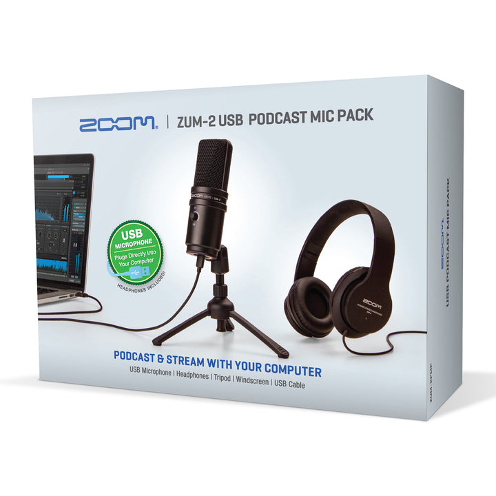 Zoom ZUM-2 Podcast Microphone Pack