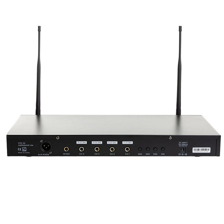 Gemini UHF-04HL Four-Channel UHF Wireless Microphone System - Lavalier / Headset