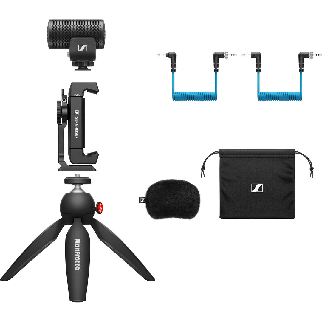 Sennheiser MKE 200 Mobile Kit Ultracompact Camera-Mount Directional Microphone Recording Bundle