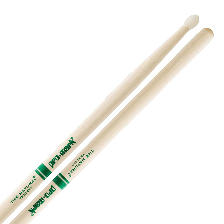 Promark TXR747N-Promark American Hickory 747 Nylon Tip Drumsticks
