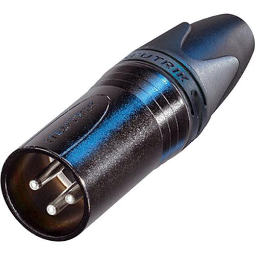 Neutrik NC3MXX-BAG - 3 Pin Black Male Inline XLR with Silver Contacts