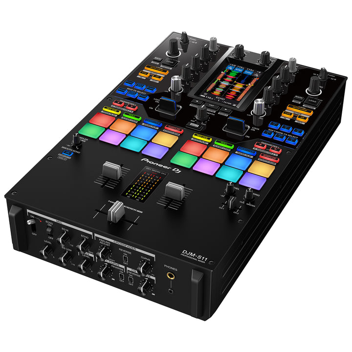 Pioneer DJ DJM-S11 Professional Scratch Style 2-Channel DJ Mixer - Black