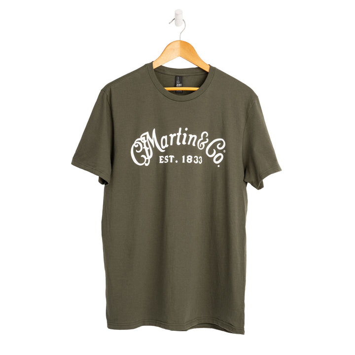 Martin Guitars CL,Men,T,CFM Logo Solid,Olive, Small