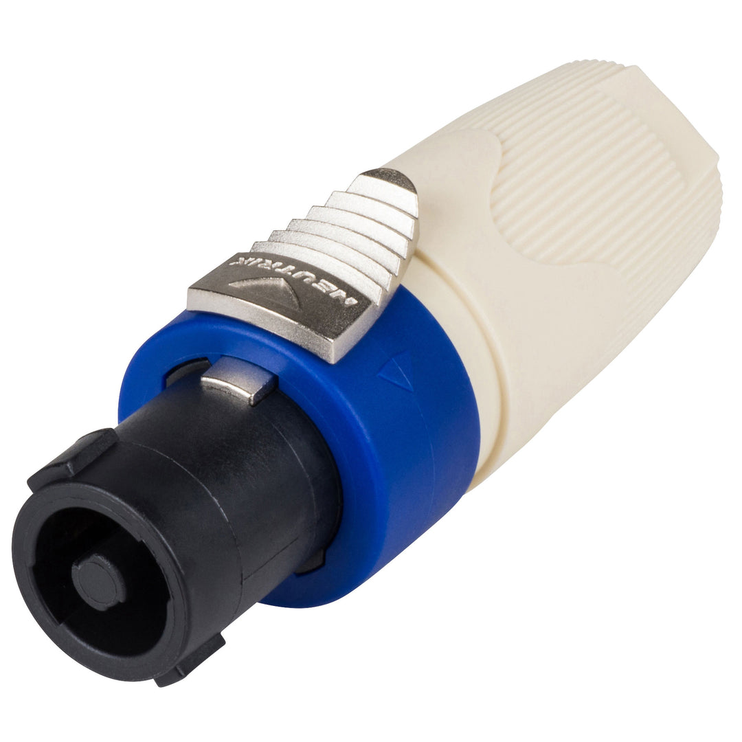 Neutrik NL4FX-9 - White SPX Speakon Connector -4 Pole 50 Amp Version