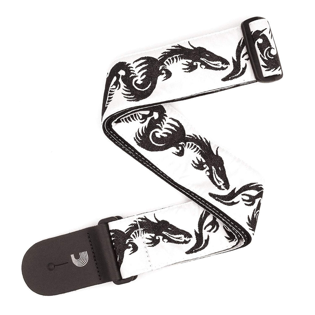 D'Addario T20W1500 - 2'' GUITAR STRAP, DRAGON TATT