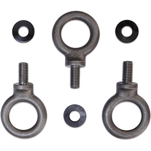 QSC M10 Forged-Shoulder Steel Eyebolt Kit (3-Pack)
