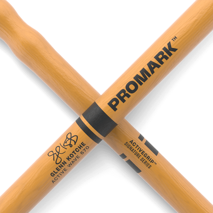 Promark TXGKAWW - Promark Glenn Kotche Active Wave 570 Wood Tip Drumsticks
