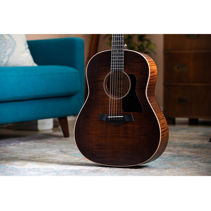 Taylor AD27e Flametop The American Dream Electric-Acoustic Guitar - Maple
