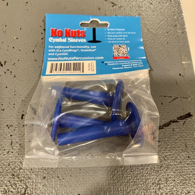 No Nuts 5005-No Nuts Cymbal Sleeves Blue ( 3- Pack)
