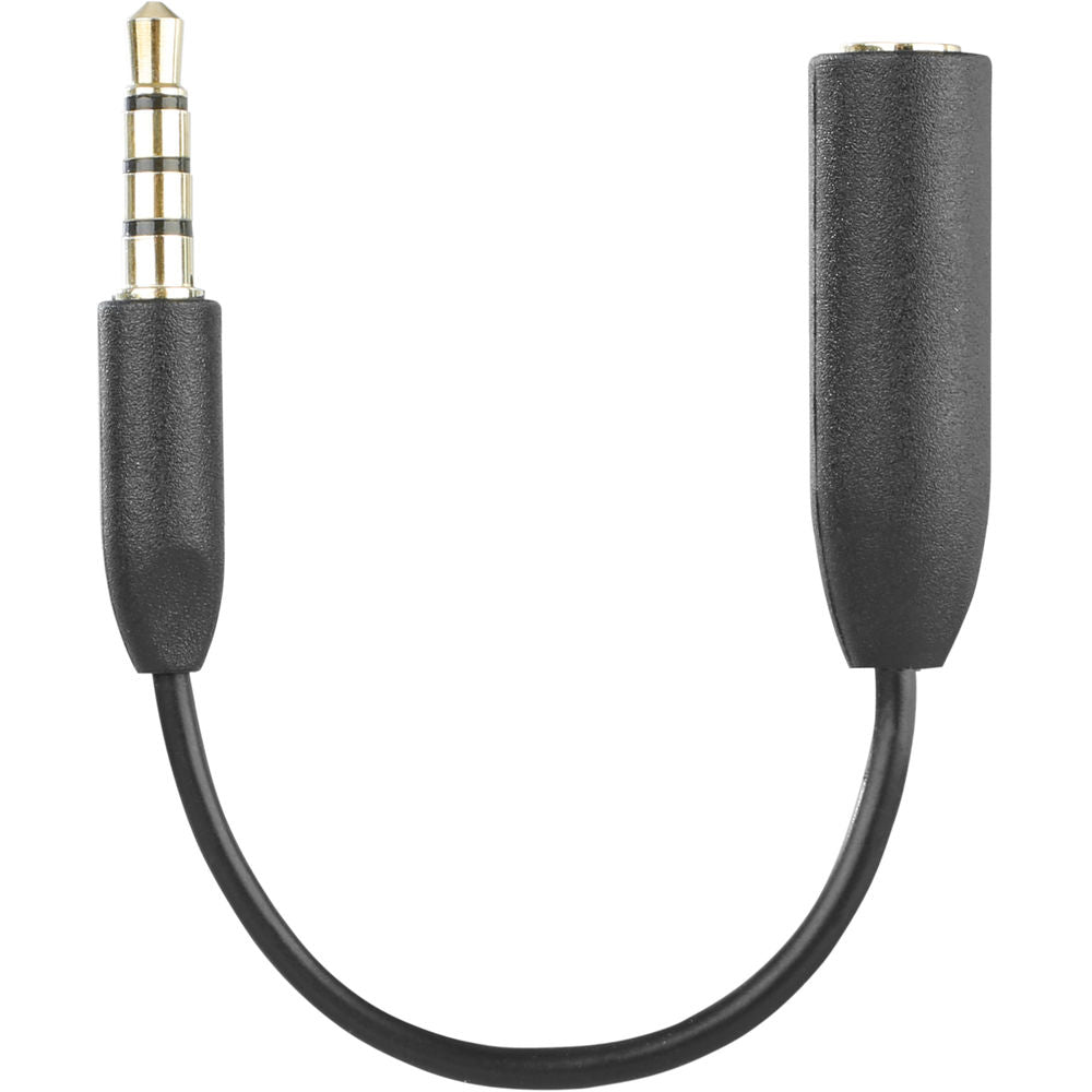 Saramonic SR-UC201 3.5mm TRS Female to 3.5mm TRRS Male Adapter Cable for Smartphones - 3”