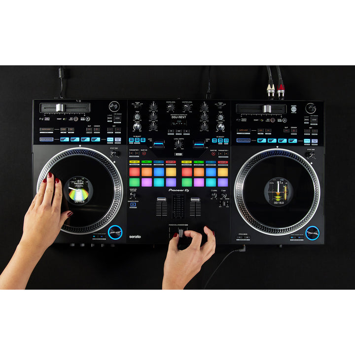 Pioneer DJ DDJ-REV7 Scratch-Style 2-Channel Professional DJ Controller for Serato DJ Pro - Black