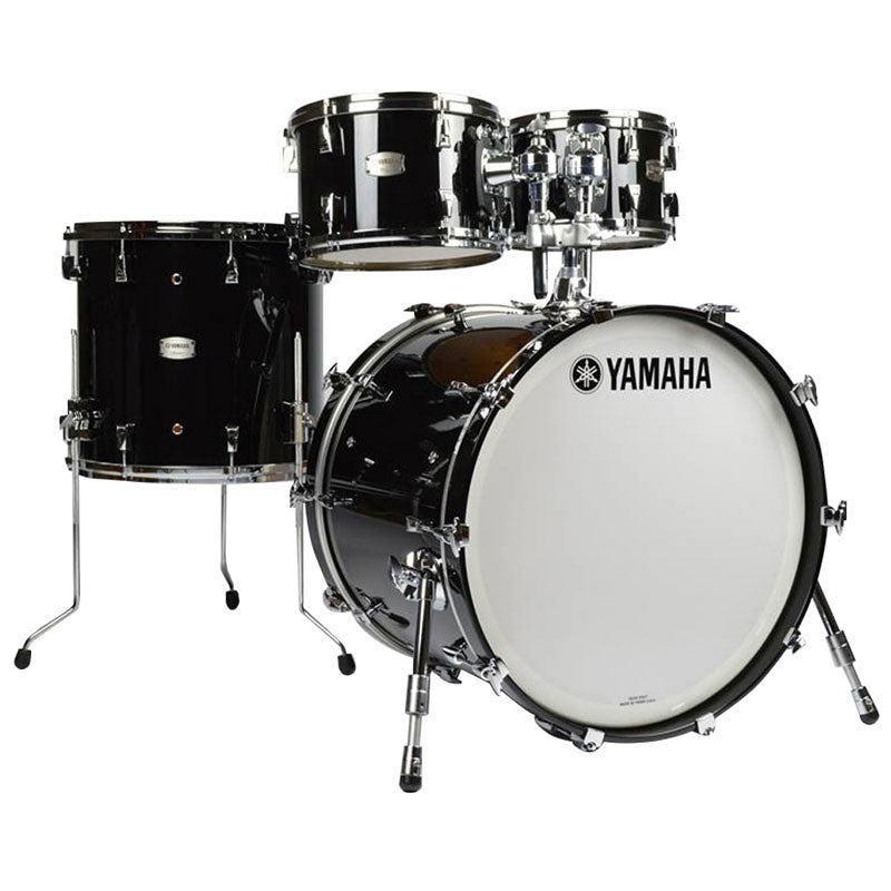 Yamaha Absolute Hybrid Maple 4-Piece Shell Pack 20” Bass Drum (No Snare) - Solid Black