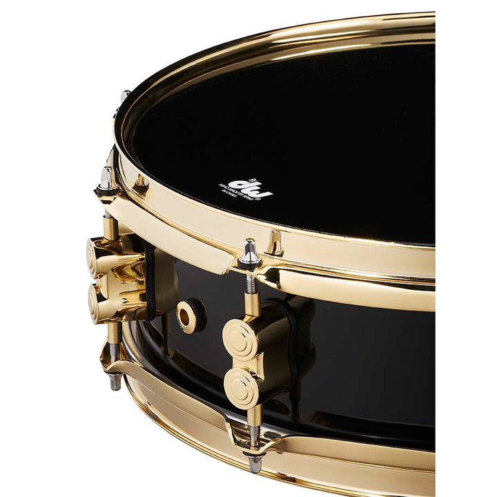 PDP Eric Hernandez European 6-Ply Maple Signature Edition 4x14 Snare Drum - Piano Black Lacquer w/ Gold Hardware