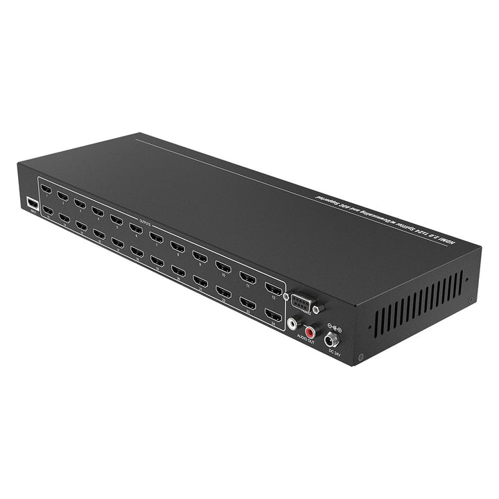 BZBGEAR - HDMI V2.0 1X24 Splitter with Downscaling and AOC Supported