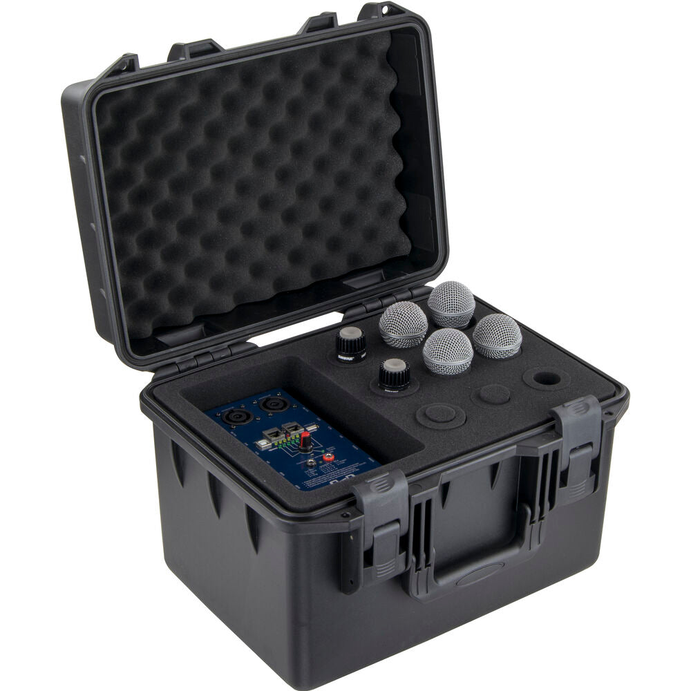 Odyssey MUMIC09 Vulcan Series Handheld Microphone Case with Storage for 9 Microphones