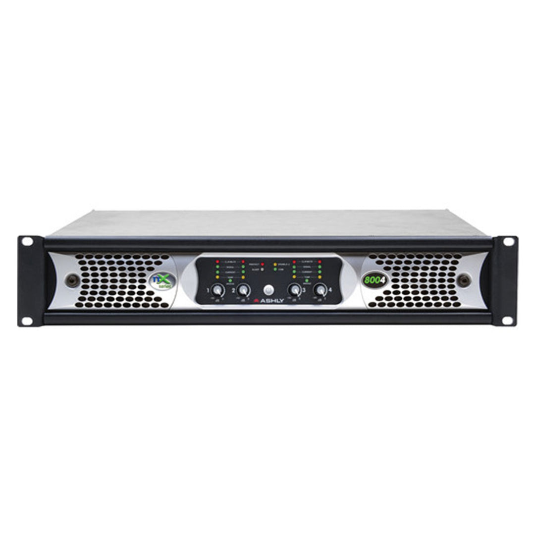 Ashly nX Series NX8004 4-Channel 800W Power Amplifier with Programmable Outputs