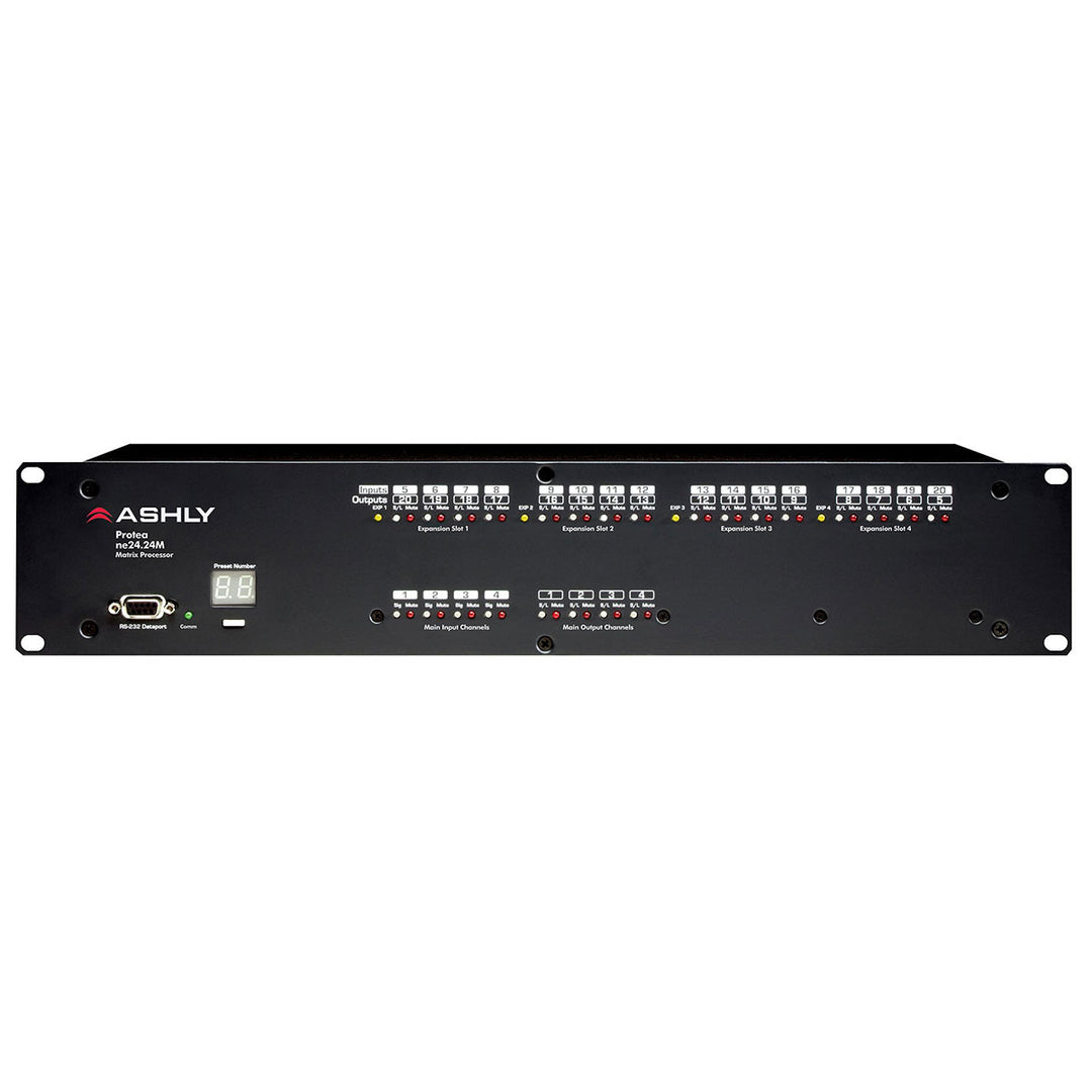 Ashly Protea DSP Audio Matrix Processor 8-In x 12-Out with Logic Card