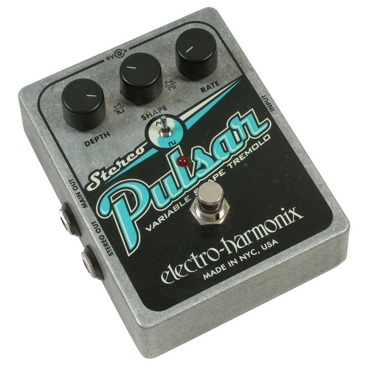 Electro-Harmonix STEREO PULSAR Variable Shape Analog Tremolo Pedal