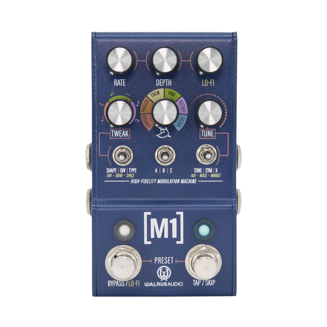 Walrus Audio Mako Series M1 High-Fidelity Modulation Machine Guitar Effect Pedal