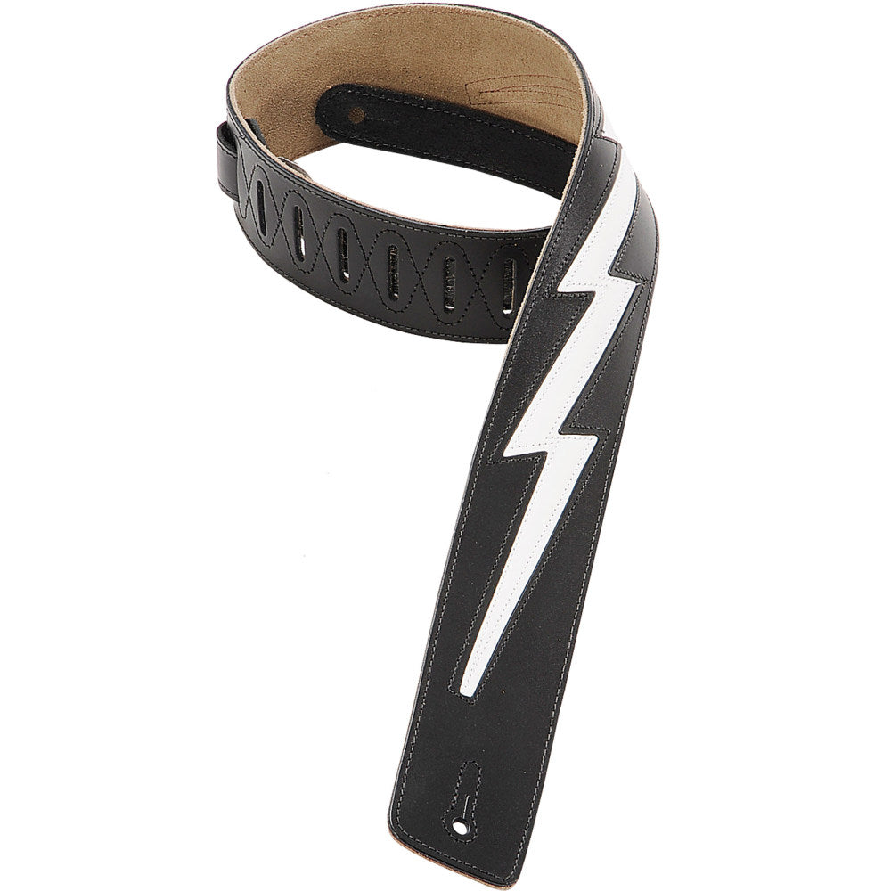 Levy's DM2-BLK Genuine Leather Guitar Straps