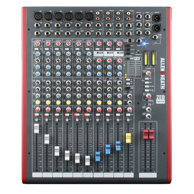 Allen & Heath ZED-12FX Mixer - 6 Mono / 3 Stereo with USB