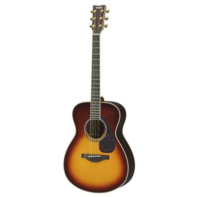 Yamaha LS16ARE BS Small Body 6-String RH Acoustic Electric Guitar with Gig Bag-Brown Sunburst