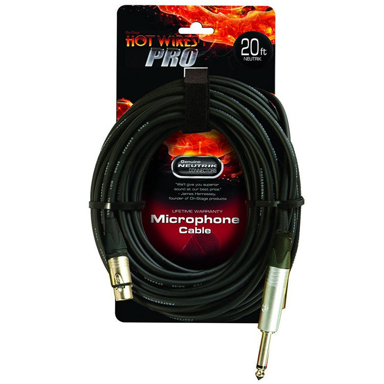 On-Stage MC-20NNA Active Monitor Cable XLRM-TRS - 20‚Äô