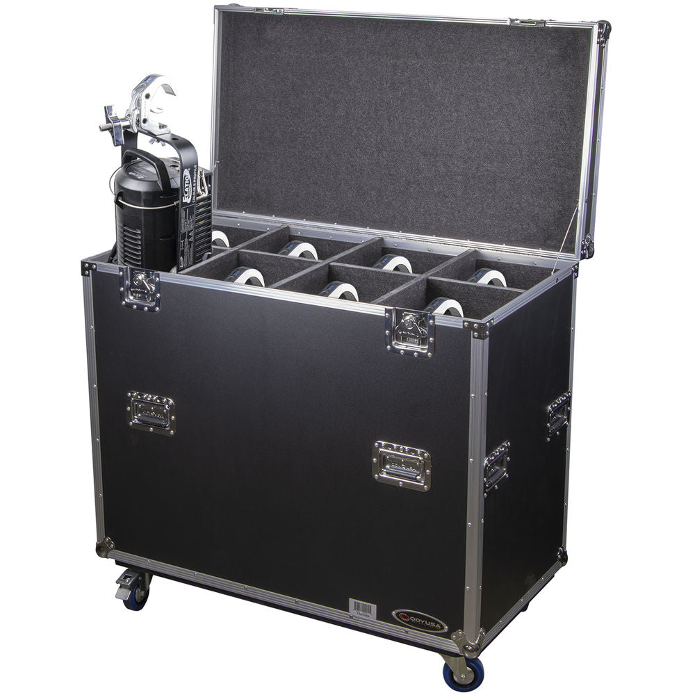 Odyssey FZLEKO8W Leko Lite Lighting Fixture Case with Wheels
