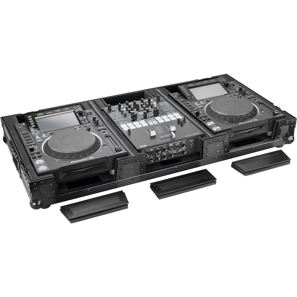 Odyssey FZ10CDJWXD Coffin Flight Case for 10” DJ Mixer & 2x Media Players - Black